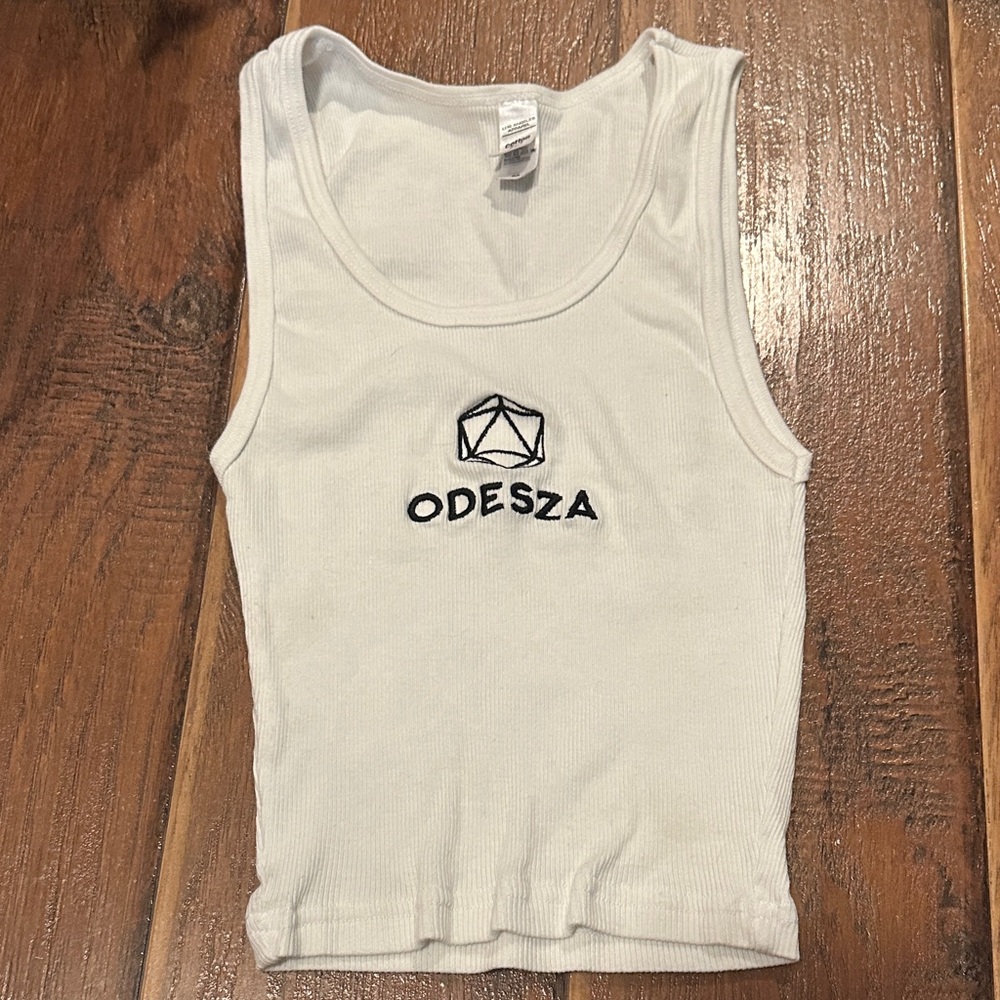 White ODESZA Tank Top
